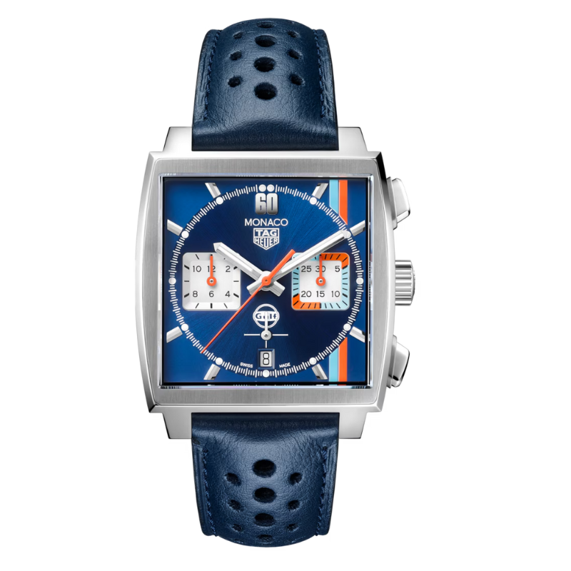 RELÓGIO DE LUXO MONACO CHRONOGRAPH AZUL