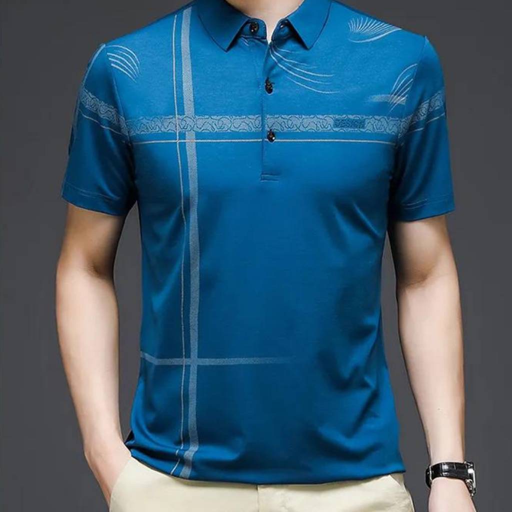 Camisa Polo Masculina Design Cruzada