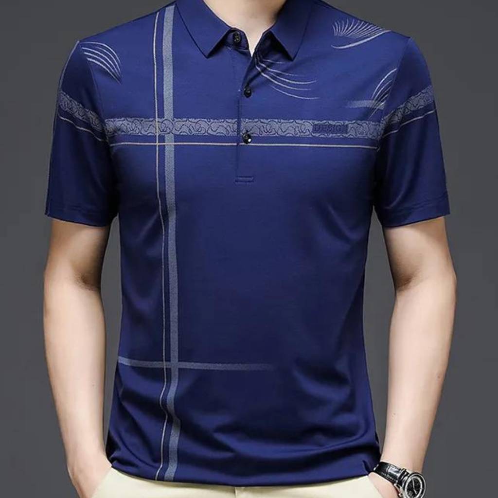 Camisa Polo Masculina Design Cruzada