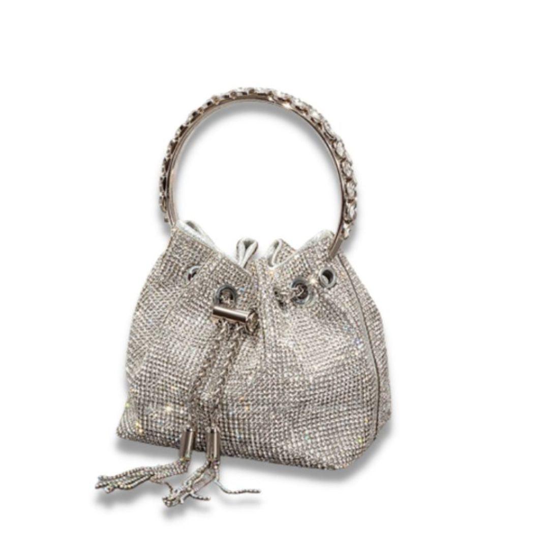 Bolsa Pequena Feminina Com Brilho Modelo CRYSTAL