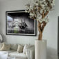 10ft blanco magnolia árbol en brillante beige st. tropez jardinera