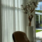 10ft blanco magnolia árbol en brillante beige st. tropez jardinera