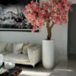 mate blanco st. tropez jardinera con personalizado hecho rosa cerezo flor árbol