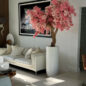 mate blanco st. tropez jardinera con personalizado hecho rosa cerezo flor árbol