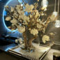16″ luna jarrón con magnolias