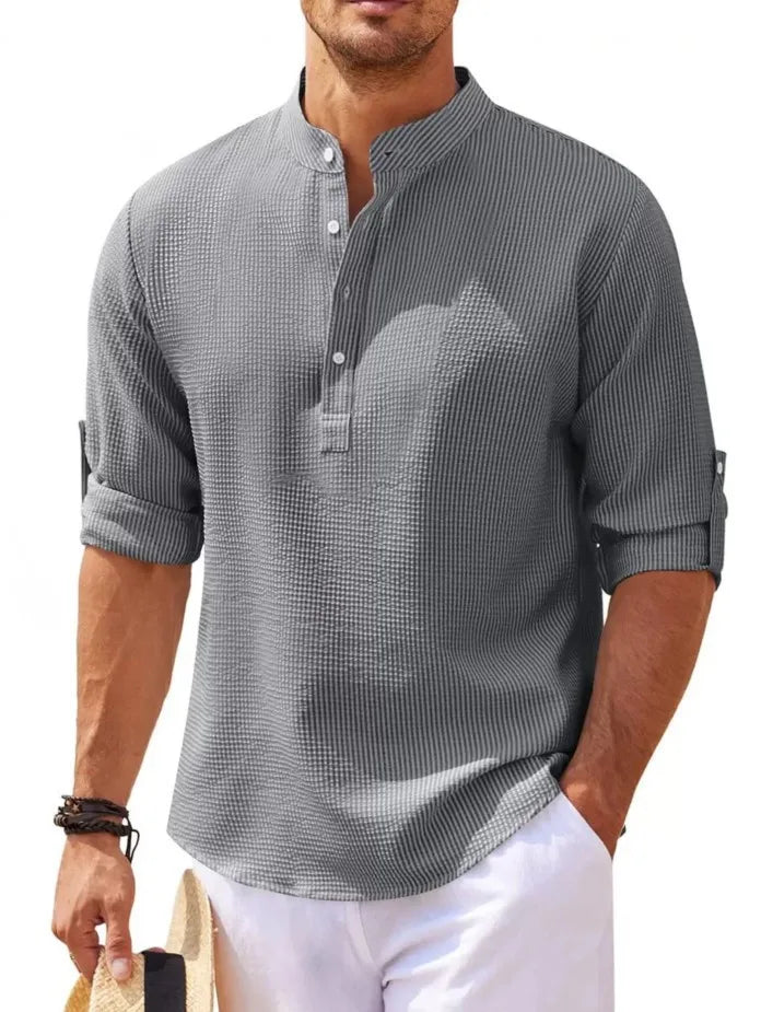 Camisa de Linho Beach Wear