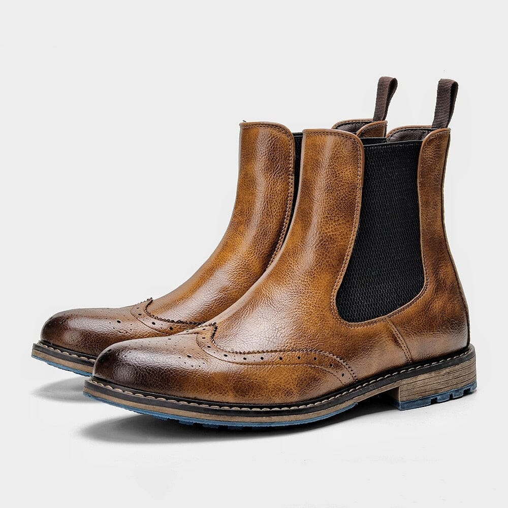 Bota Masculina de Couro Chelsea