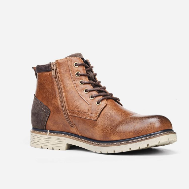 Bota Masculina De Couro Rústica