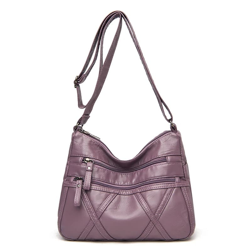 Bolsa de Couro Macio Crossbody para Mulheres